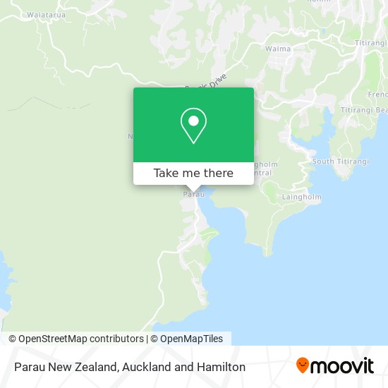 Parau New Zealand map