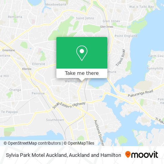Sylvia Park Motel Auckland map