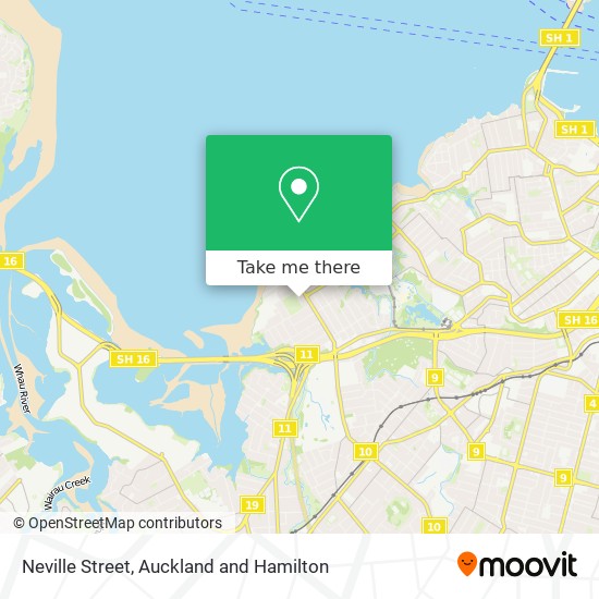 Neville Street map