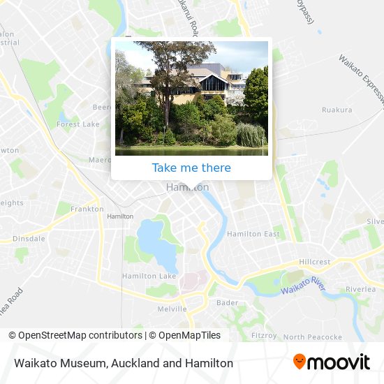 Waikato Museum map