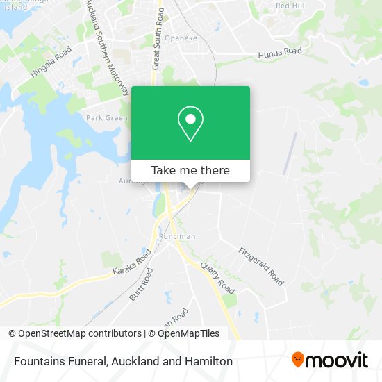 Fountains Funeral map