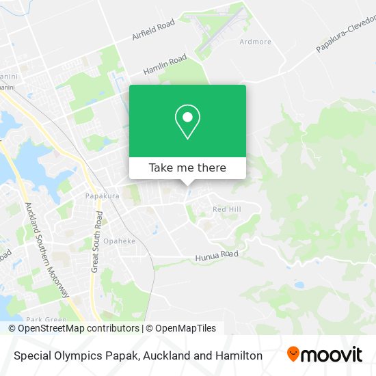 Special Olympics Papak map