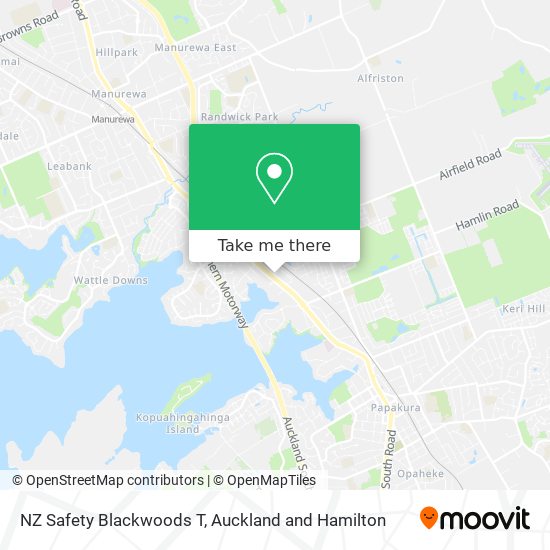 NZ Safety Blackwoods T map