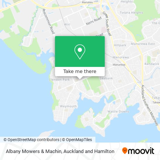 Albany Mowers & Machin map