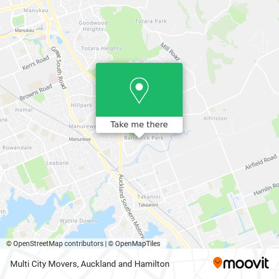 Multi City Movers map