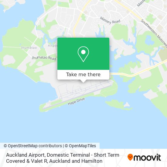 Auckland Airport, Domestic Terminal - Short Term Covered & Valet R map