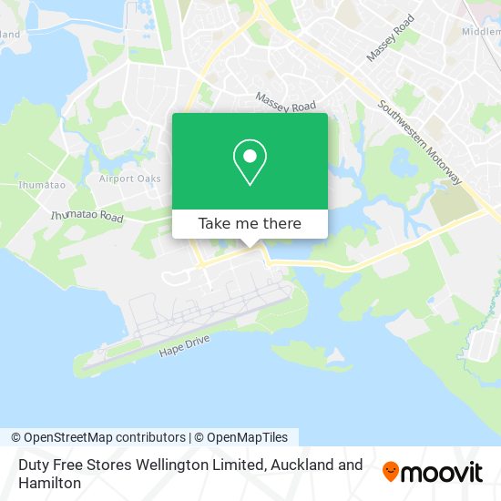 Duty Free Stores Wellington Limited map