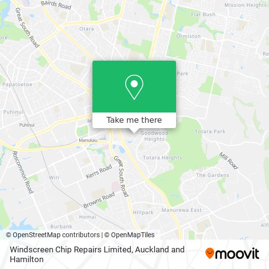 Windscreen Chip Repairs Limited map