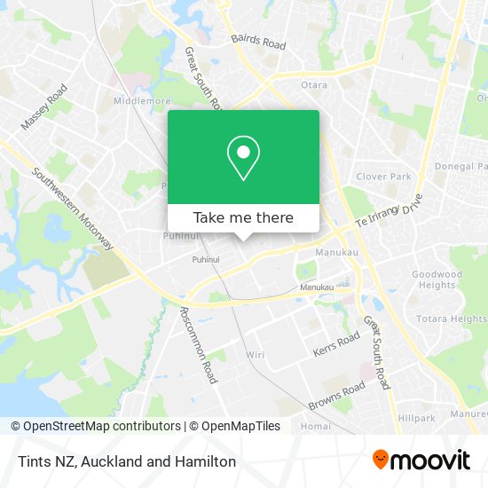 Tints NZ map