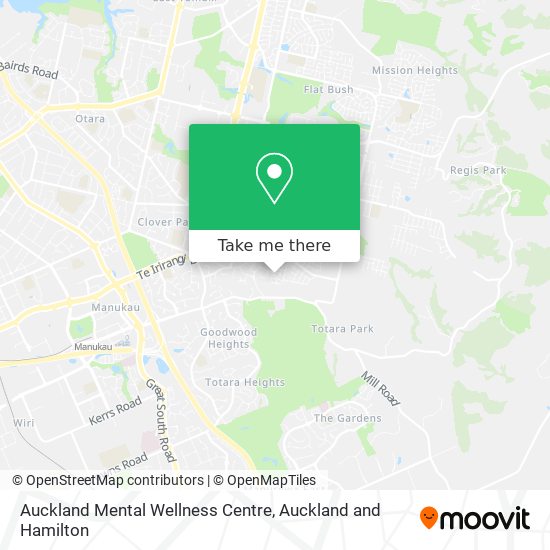 Auckland Mental Wellness Centre map