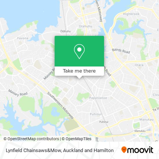 Lynfield Chainsaws&Mow map