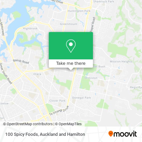 100 Spicy Foods map