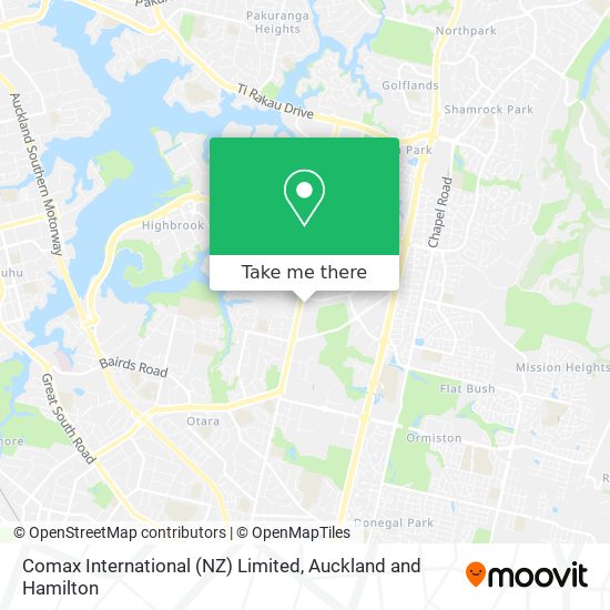 Comax International (NZ) Limited map