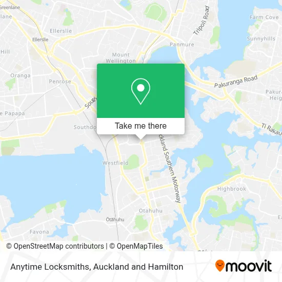 Anytime Locksmiths map