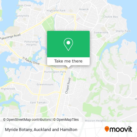 Myride Botany map