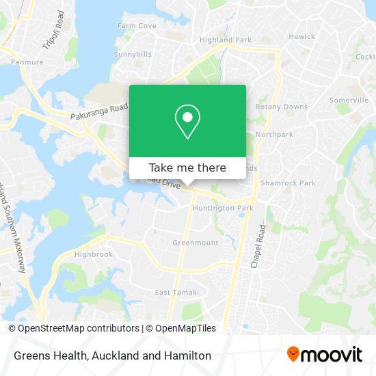 Greens Health map