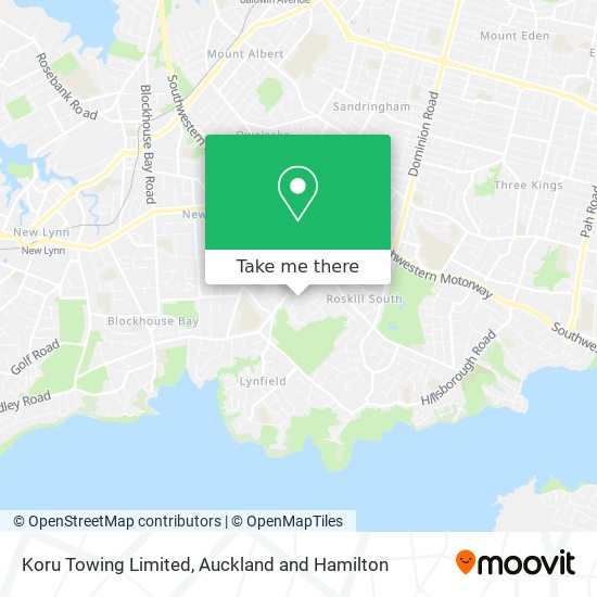 Koru Towing Limited map