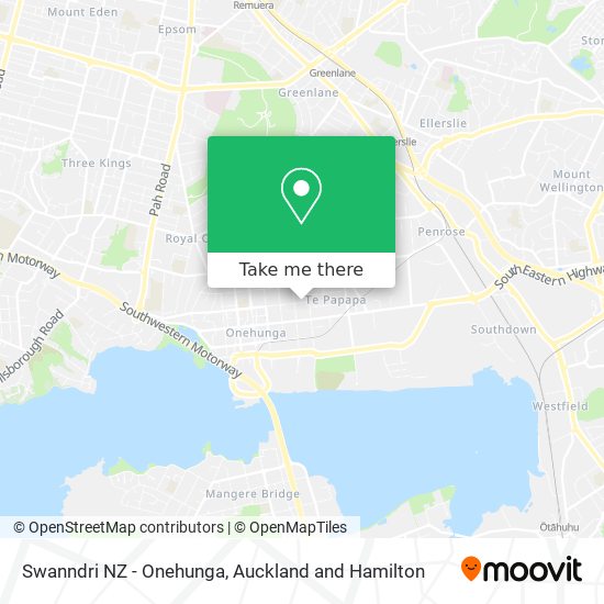 Swanndri NZ - Onehunga地图