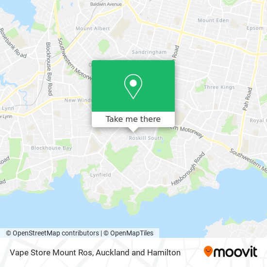 Vape Store Mount Ros map