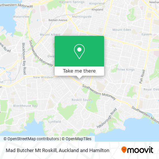 Mad Butcher Mt Roskill map