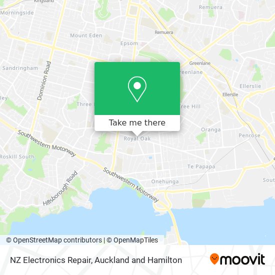 NZ Electronics Repair map