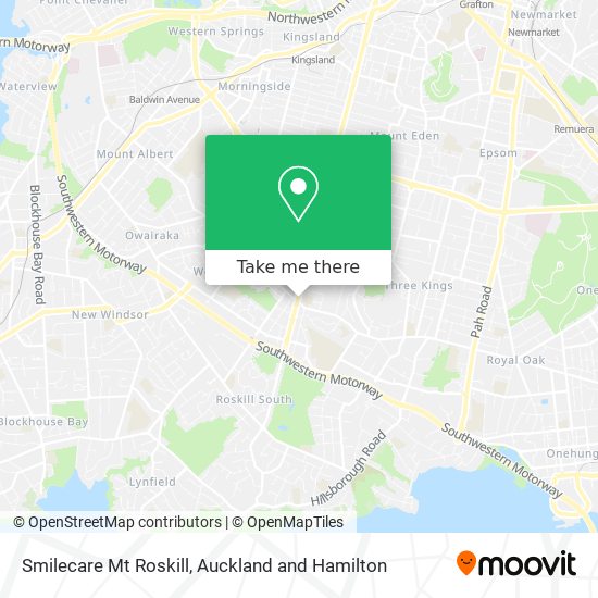 Smilecare Mt Roskill map