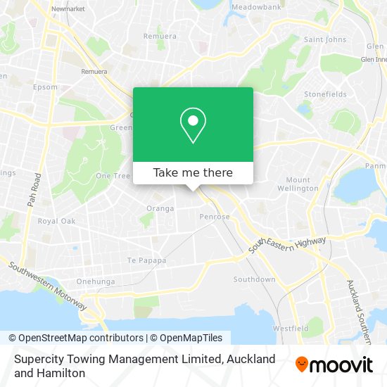Supercity Towing Management Limited map