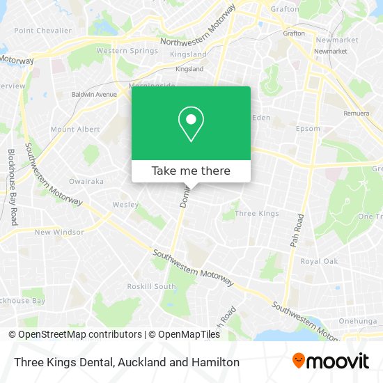 Three Kings Dental map