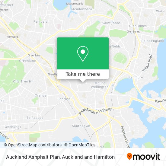 Auckland Ashphalt Plan map