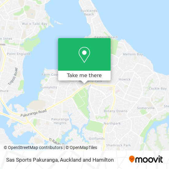 Sas Sports Pakuranga map