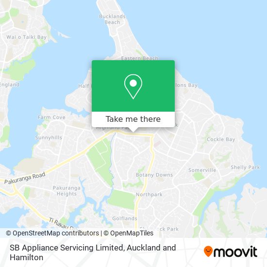 SB Appliance Servicing Limited map