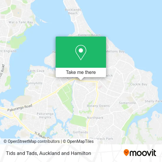 Tids and Tads map