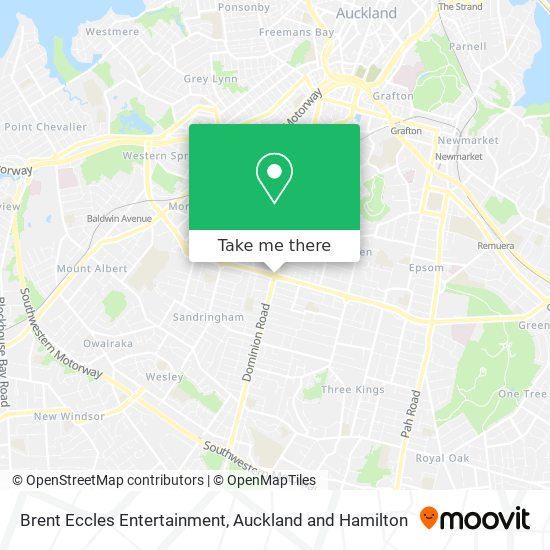 Brent Eccles Entertainment map