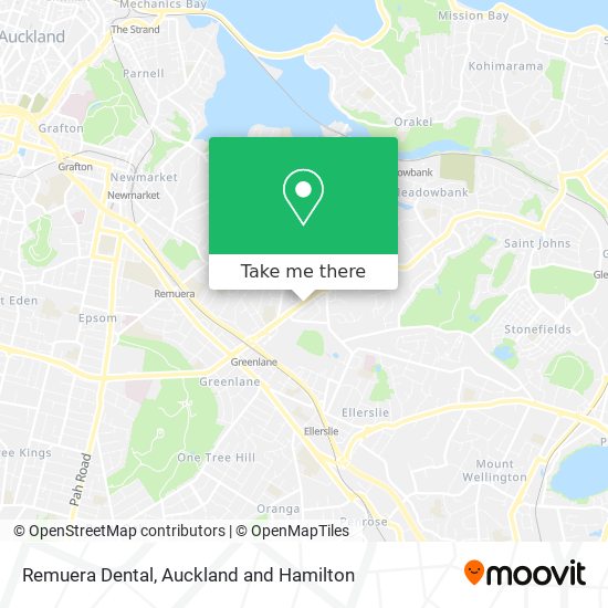 Remuera Dental map