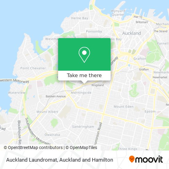 Auckland Laundromat map