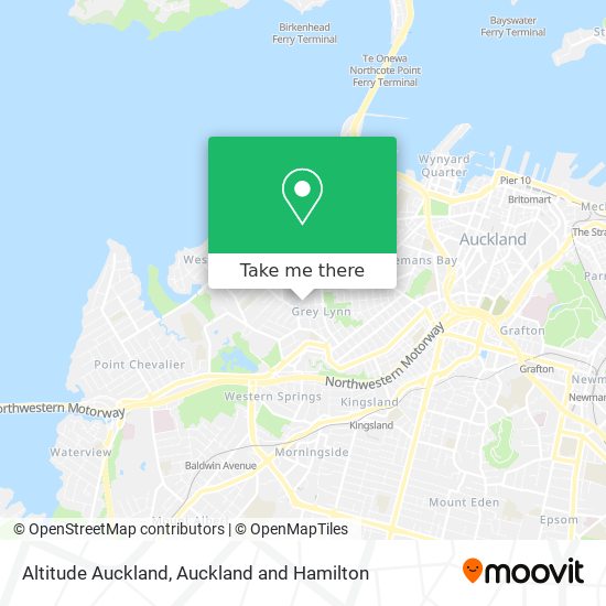 Altitude Auckland map