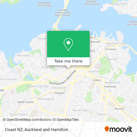 Coast NZ map