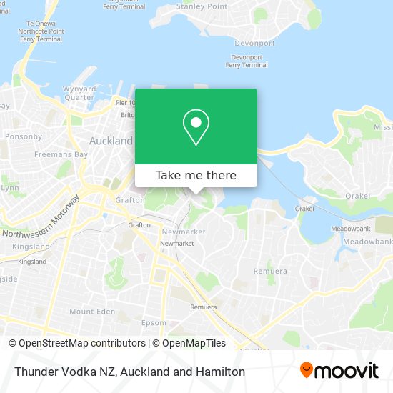 Thunder Vodka NZ地图