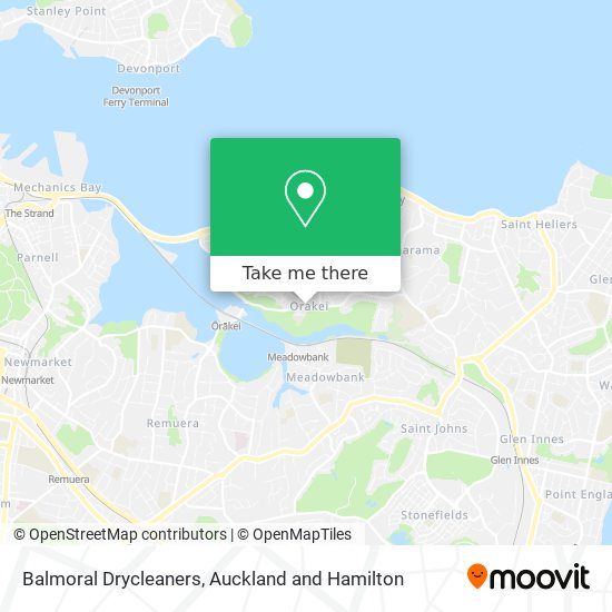 Balmoral Drycleaners map