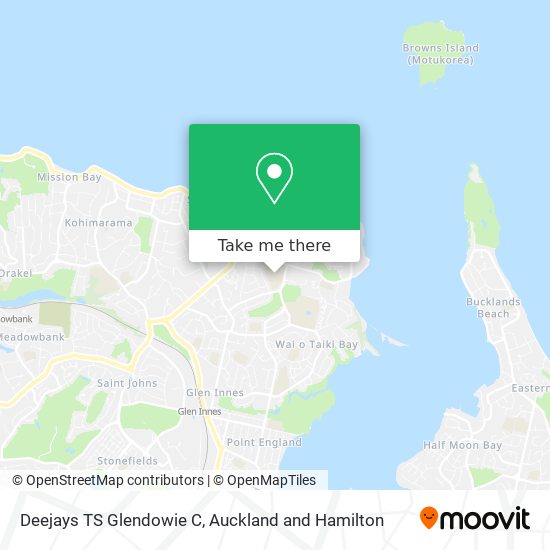 Deejays TS Glendowie C map