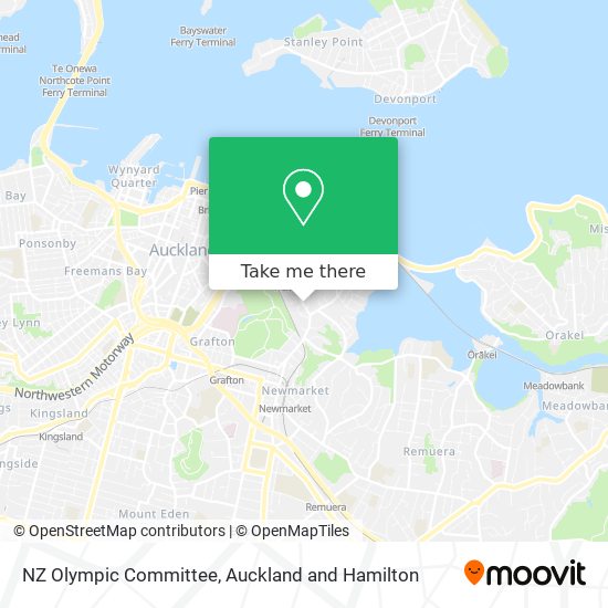 NZ Olympic Committee map
