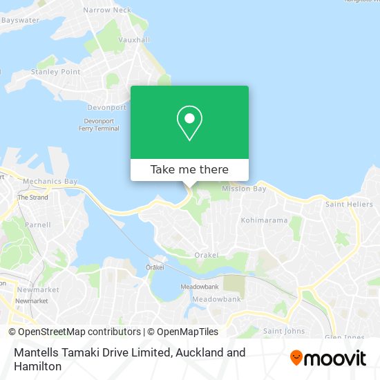Mantells Tamaki Drive Limited map