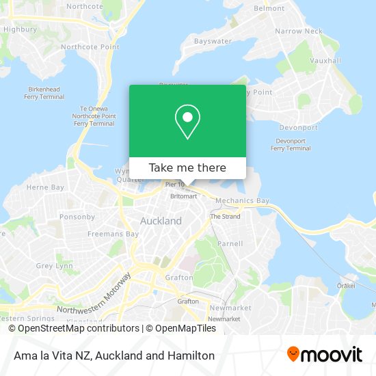 Ama la Vita NZ map