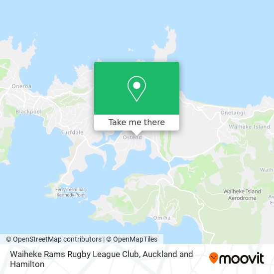Waiheke Rams Rugby League Club地图