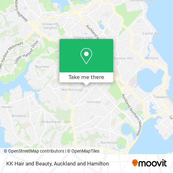 KK Hair and Beauty map