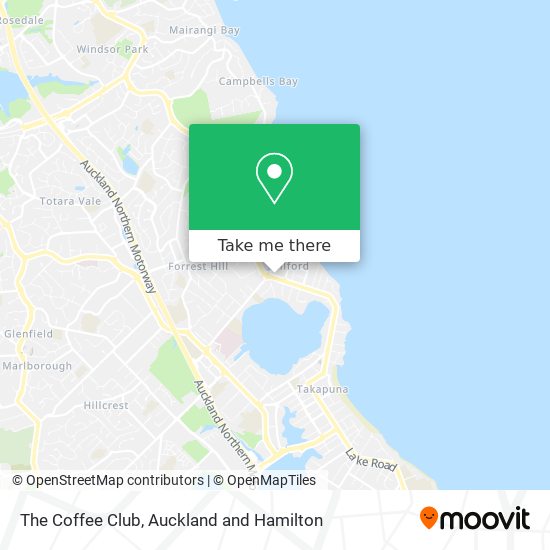 The Coffee Club map