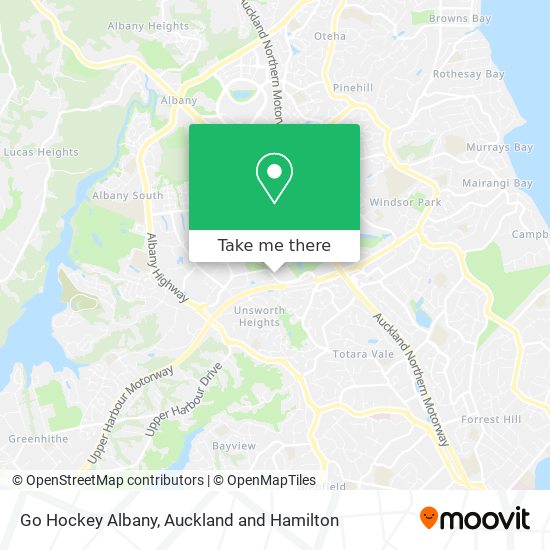 Go Hockey Albany map