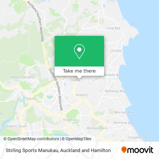 Stirling Sports Manukau map