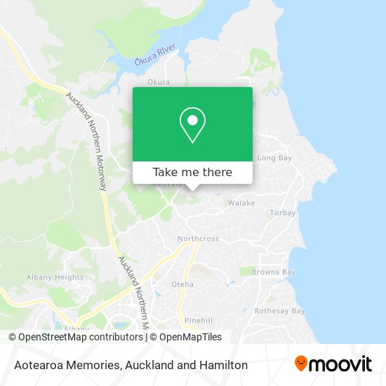 Aotearoa Memories map
