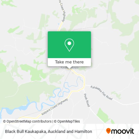 Black Bull Kaukapaka map